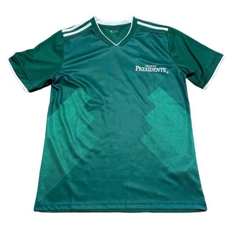 Brandy Presidente Soccer Jersey #18 Short Sleeve Green Men’s‎ Size M Mexico